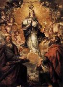 Virgin of the Immaculate Conception with Sts Andrew and John the Baptist unknow artist